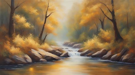  A Picture of Autumn Mountains and Rivers Destaca a Tranquilidade da Natureza com Pinceladas Vibrantemente Expressivas!